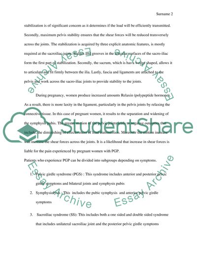 Acroiliac Joint or Pelvic Girdle Pain Treatment in Pregnant Women