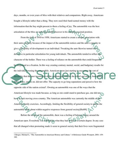 The Cultural Effect of Automobiles and Advertising on Americans