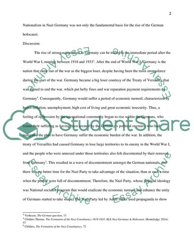 The Role of Nationalism in Nazi Germany