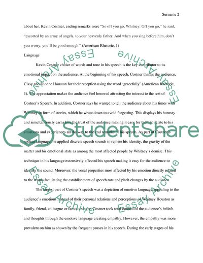 Kevin Costners Speech at Whitney Houstons Public Memorial