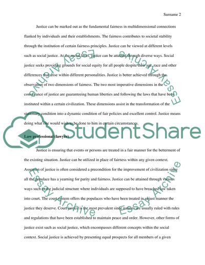 Interview Project: What is Justice and How is it Achieved