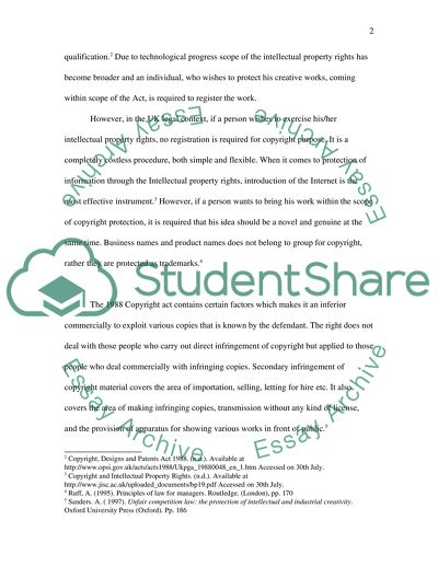 Intellectual Property Law in the UK