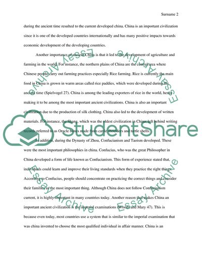 Egypt, Rome, and Ancient China