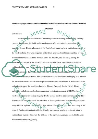 Post-traumatic Stress Disorder