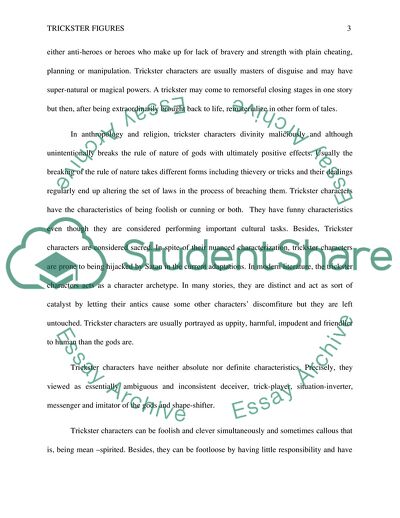 The Nature of Trickster Figure