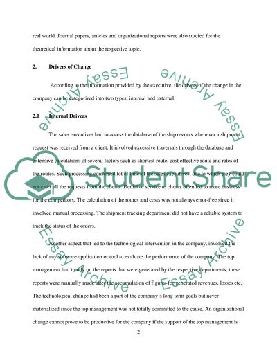 Managing Change: the Ship Broking Industry