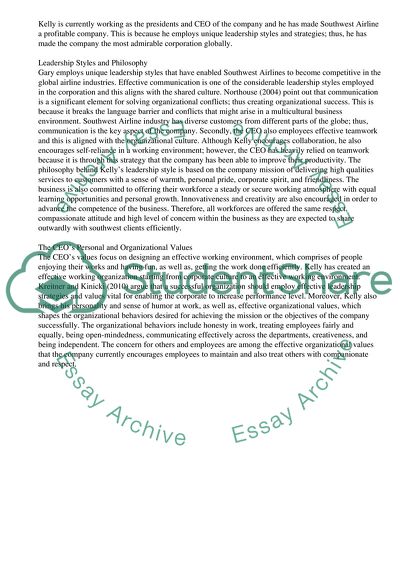 Leadership Style in the Organization