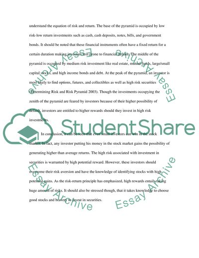 Risk-Return Concepts