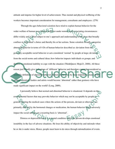 Mental Illness amongst the Employees