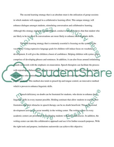 NYC Department of Education Teachers of Speech Improvement