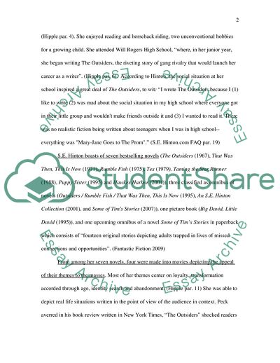 The Outsiders - a Documentation of Its Popularity