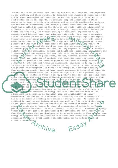 Intersection of energy and international transport management