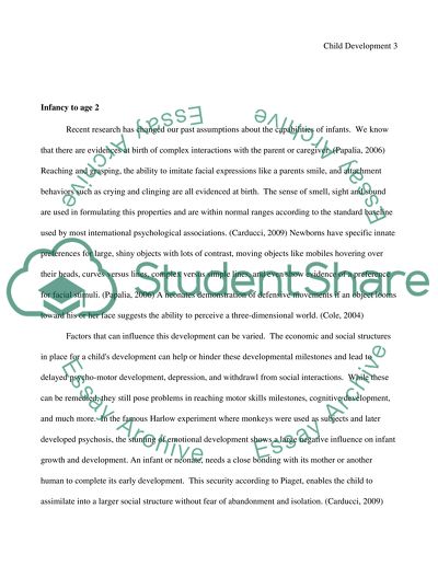 General Patterns of Child Development