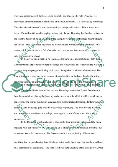 beethoven symphony 5 essay