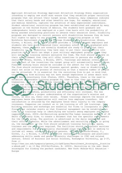 Develop an applicant attraction strategy