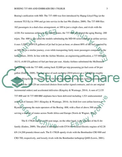 Comparison between Boeing 737-800 and Embraer ERJ-170LR