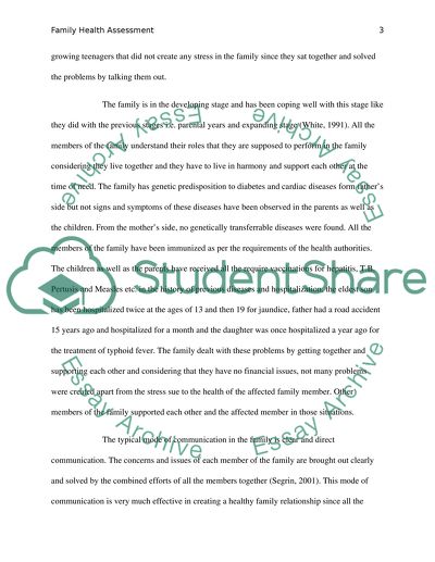 Family Health Assessment