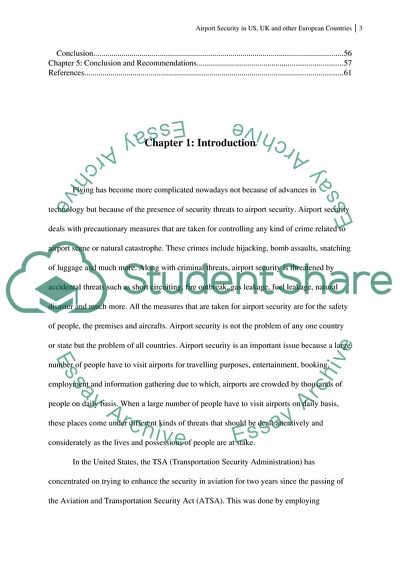 Threats and Security Measures at International Airports