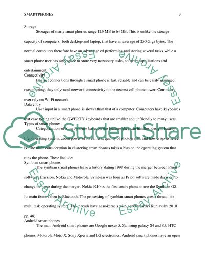 Smartphones: Usage, Details and Impact