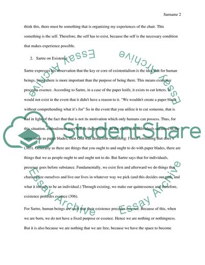 Hume, Kant, Sartre, Descartess Views on Self, Death, and Evil