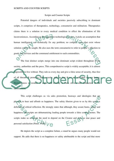 Scripts and Counterscripts