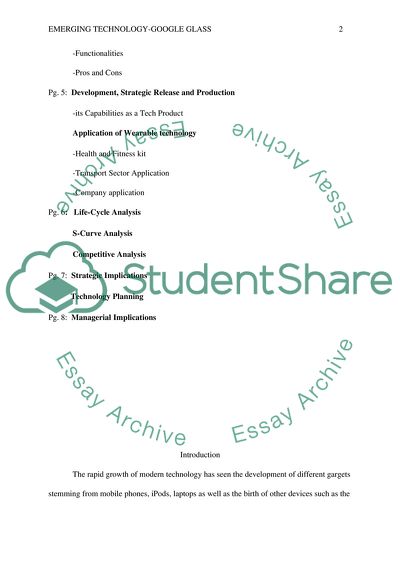 Emerging Technology - Google Glass