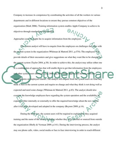 Information System Development Life Cycle: Case of Apple