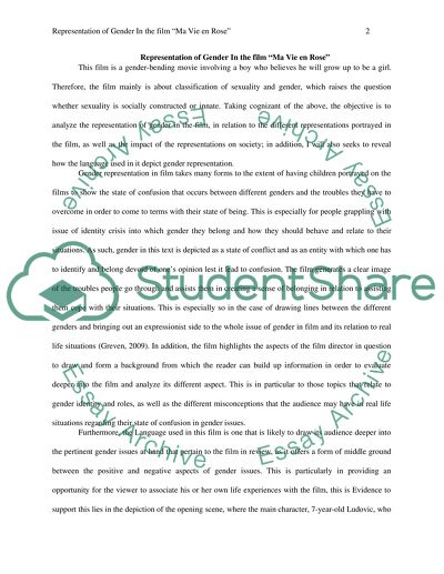 Representation of Gender In the film Ma Vie en Rose