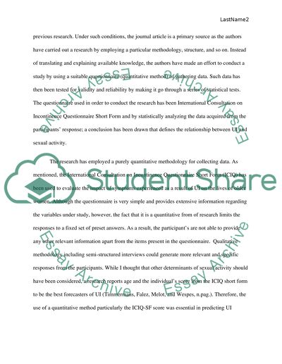 Connection Between Sexual Activity And Urinary Incontinence