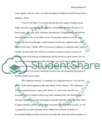 Growing Up with Hearing Loss