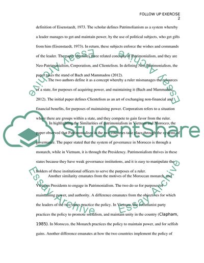 Follow-Up to Concept Analysis Reports