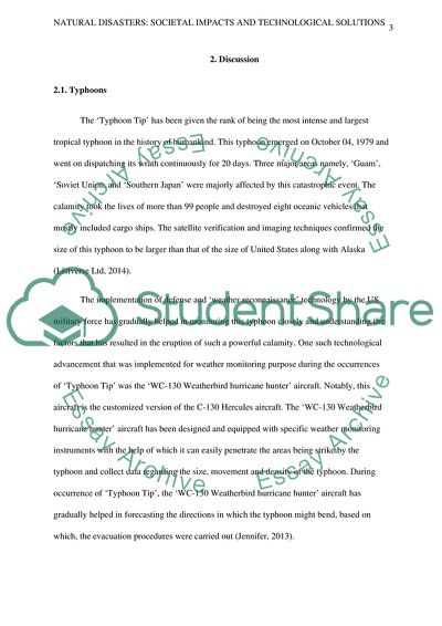 Natural Disasters, Societal Impacts and Technological Solutions