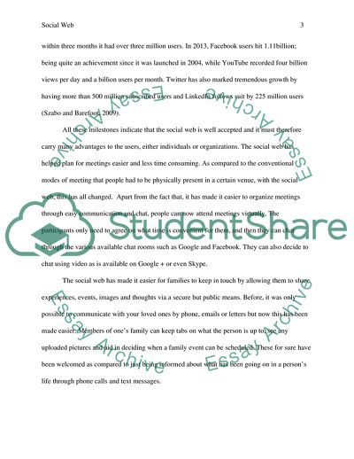 The Social Web and a Lot of Advantages to the Users