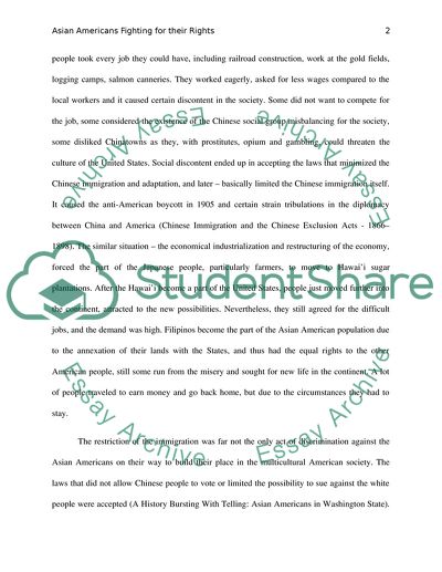 Asian Americans fighting for their rights