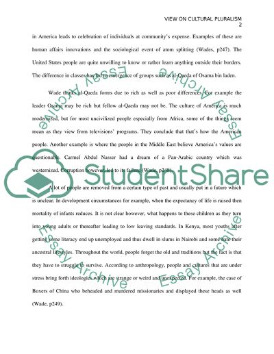 Cultural Pluralism Problem - Views of James Howard Kunstler and Wade Davis