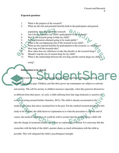 Consent and Research