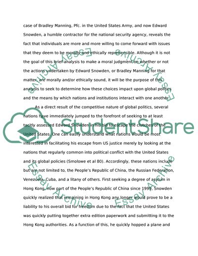 Political Issue: Edward Snowden