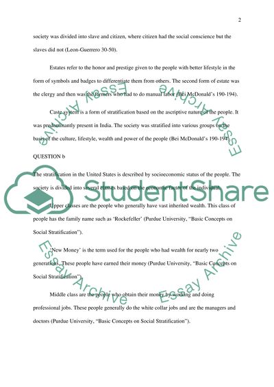 Social Class and Poverty