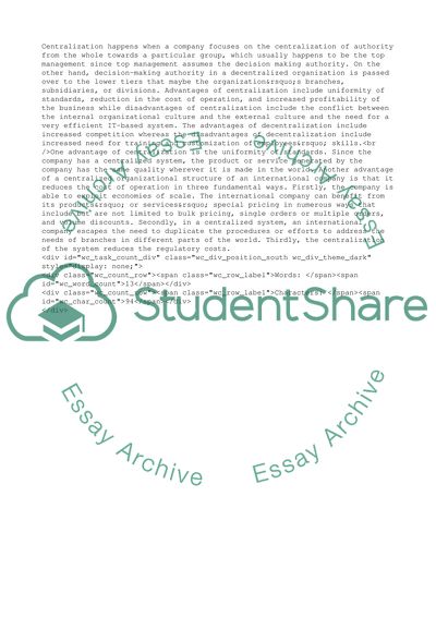 Strategy of International Business