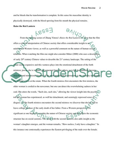 Analysis of Farewell My Concubine Movie