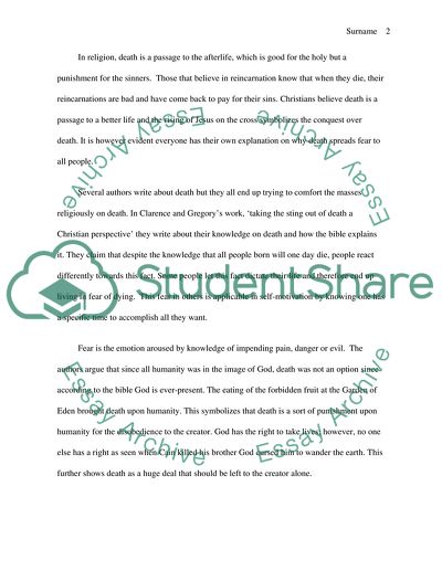 Death and the Way That People Perceive It