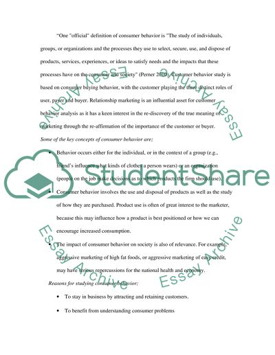 Consumer Behavior Has Many Definitions