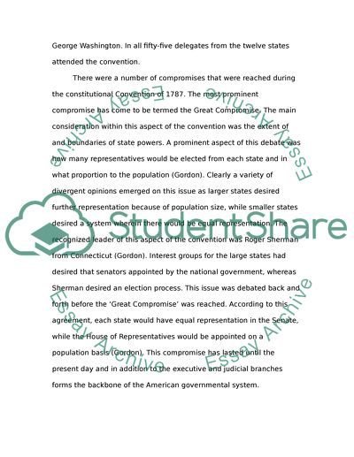 Drafting of the u.s. constitution essay image