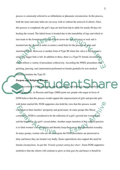 Female Genital Mutilation