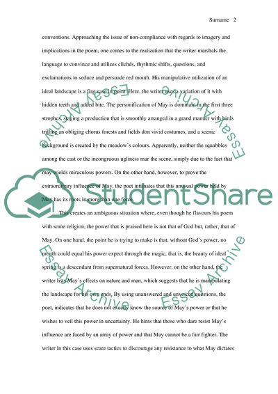 The Manipulation of Image by Walther von der Vogelweide