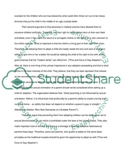 Convincing that the same sex adoption morally wrong