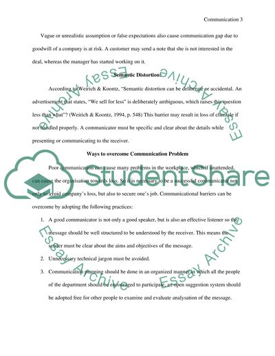 Communication in Organisations