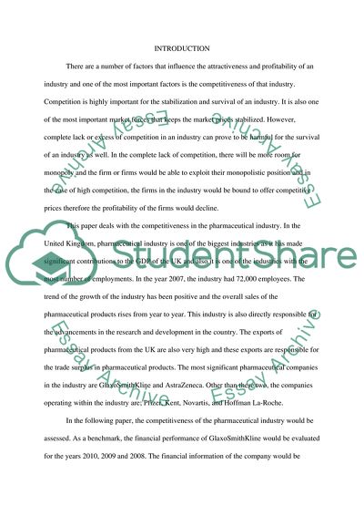 Competitive forces that affect pharmaceutical industry