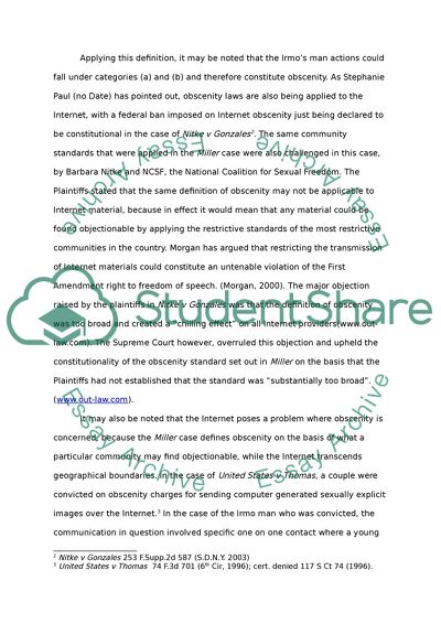 The Problem of Obscenity, Defamation, Freedom of Expression, Privacy, and Copyright Today