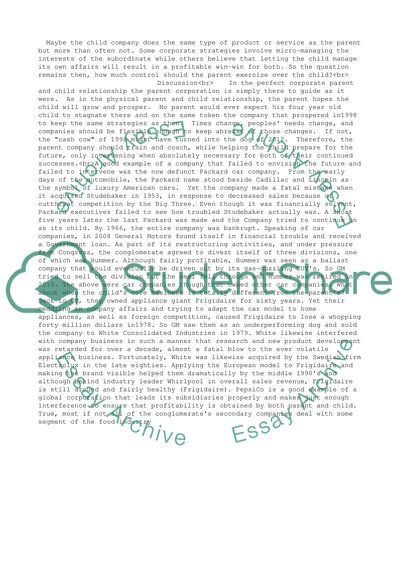 Should Corporate Parents Interfere in the Strategies of Diversified Groups of Companies